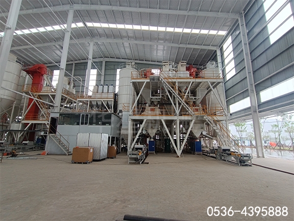Hubei light plaster plaster mortar production line